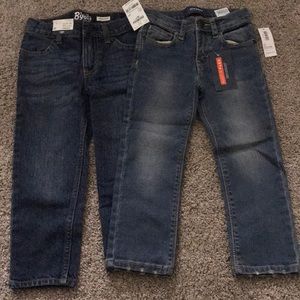 Two pairs of boys 3T straight leg jeans